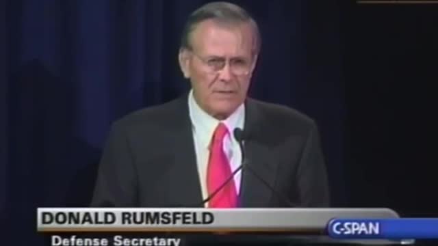 Donald Rumsfeld Sept 10, 2001