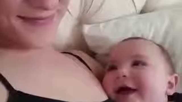 Sweet baby play with mama. WARNING! Cuteness overload!