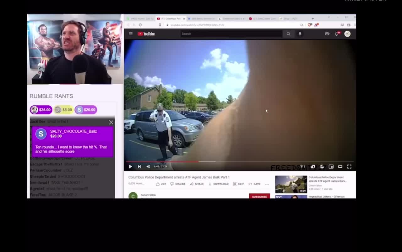 ATF agent gets tasers by police for infringing on Americans 2nd amendment