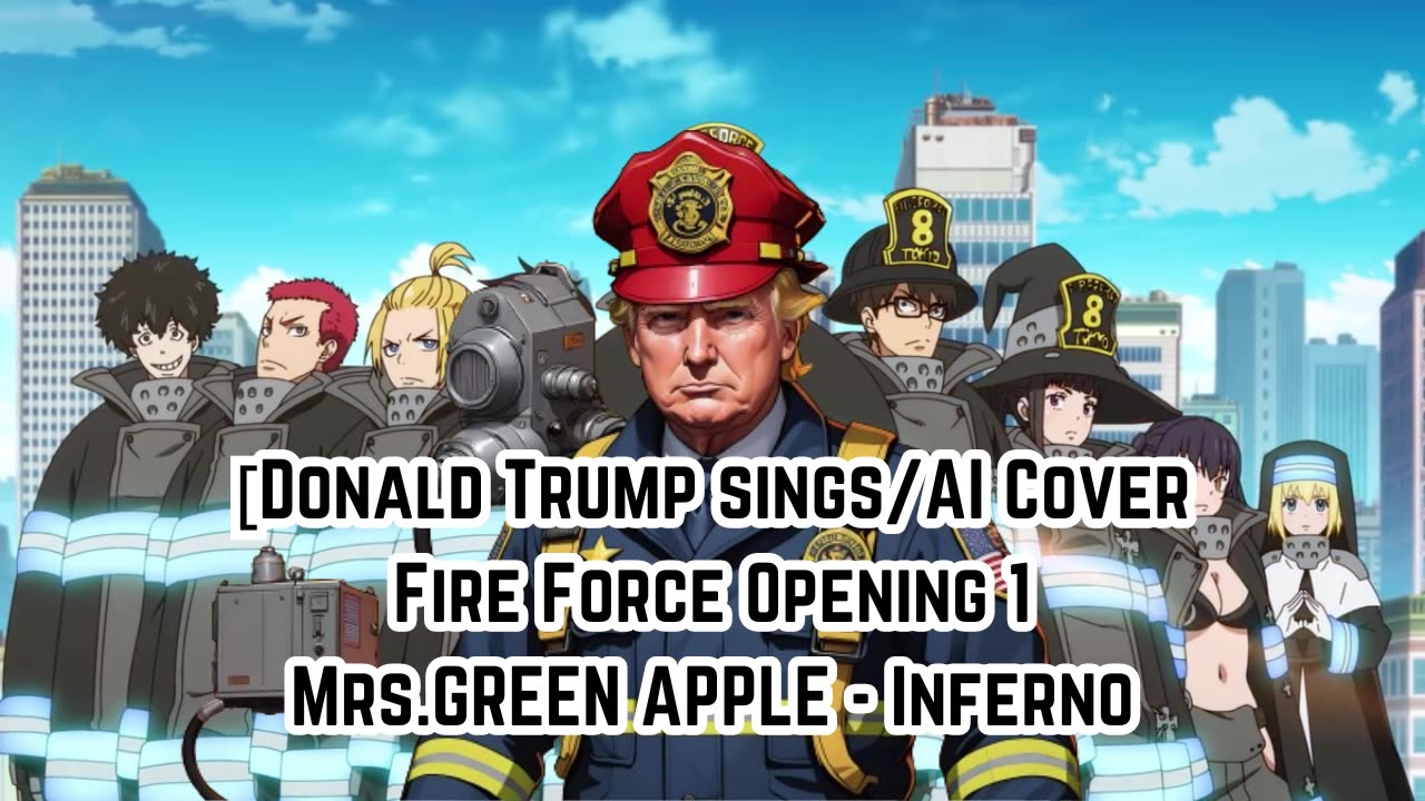 [Donald Trump sings/AI Cover] Fire Force Season 1 Opening 1 Mrs.GREEN APPLE - Inferno (インフェルノ)