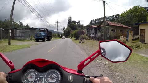 Boquete, Panama Scooter Ride through town