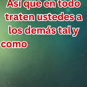 "La Regla de Oro: Trata a los Demás Como Quisieras Ser Tratado" Mateo 7:12.#shorts #shortsvideo #yt