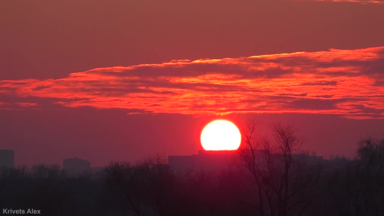 Percussion sunset to calm music