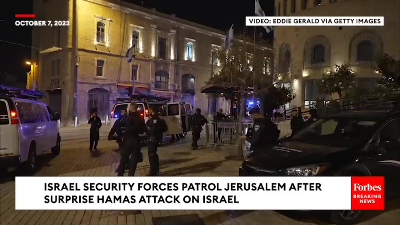 Israeli Security Forces Patrol Jerusalem Following Hamas Attack