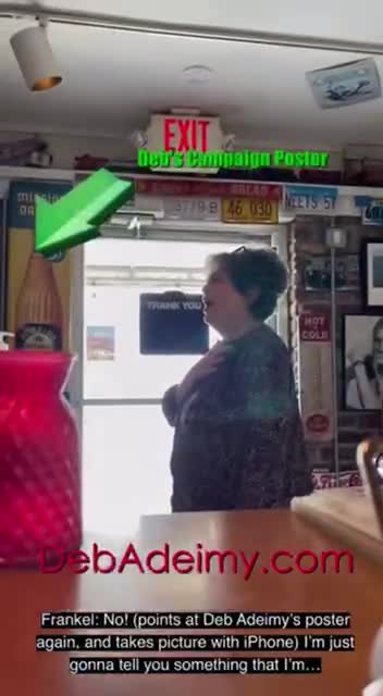 Dem. Congresswoman Has ‘Meltdown’ in Florida Diner After Seeing Opponent’s Campaign Poster.
