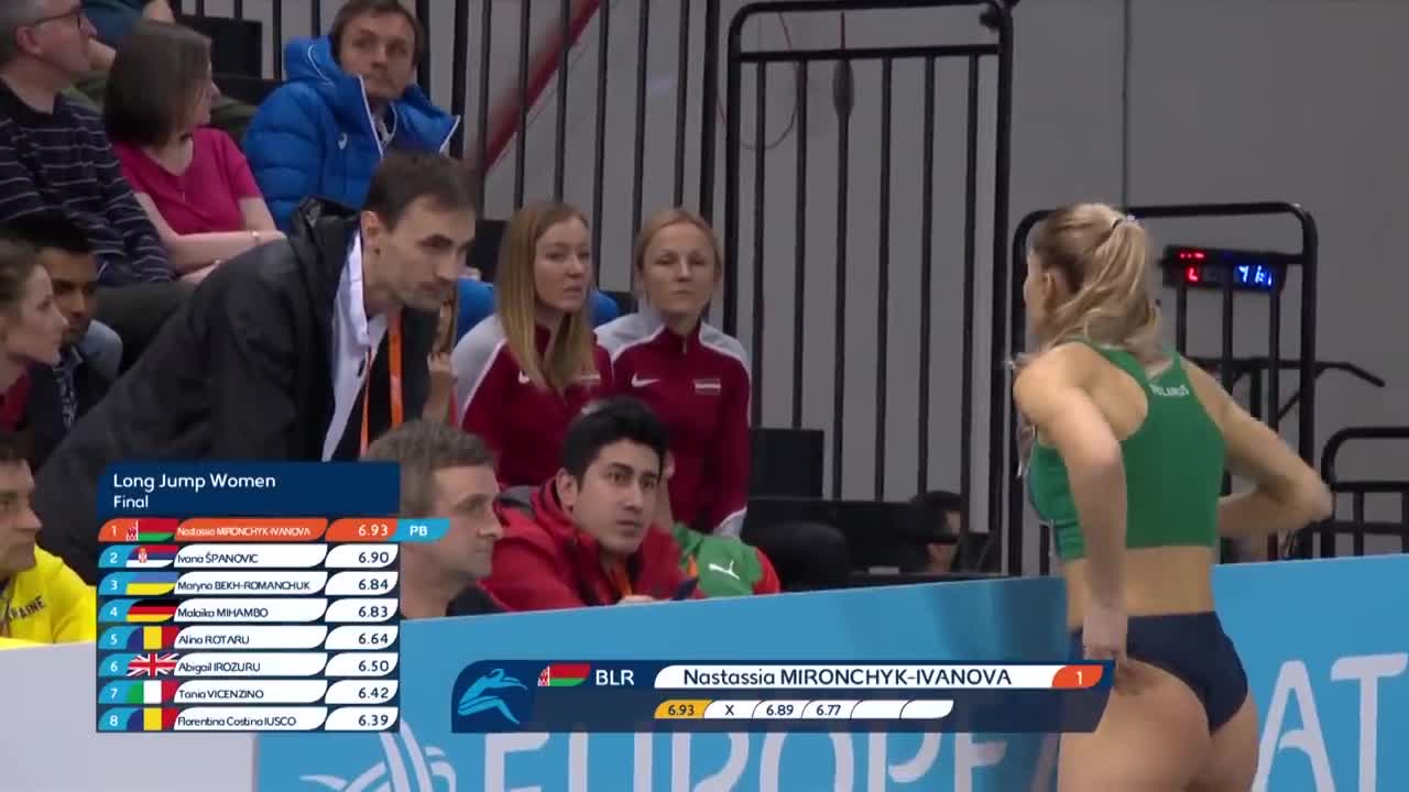 Nastassia Mironchyk-Ivanova - Long Jump - European Indoor Championships - 03/03/2019