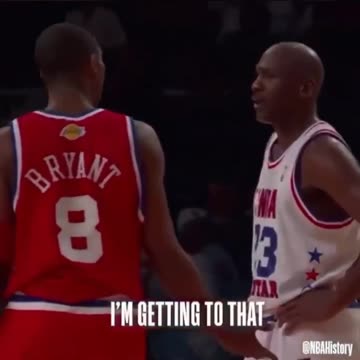 🗣Kobe and MJ mic’d up at the 2003 All-Star game was special 😂🐍