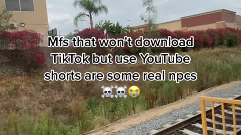 Mfs that won't download TikTok but use YouTube shorts are some real npcs