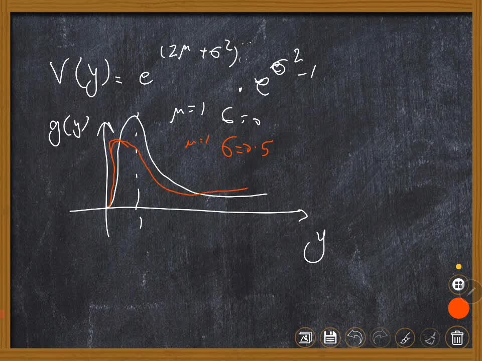 Gaussian and Log normal distribution