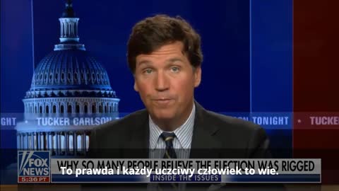 Tucker Carlson- skradzione wybory 2020 | Polskie Napisy