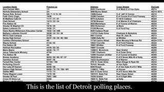 Voter Fraud - Detroit Leaks