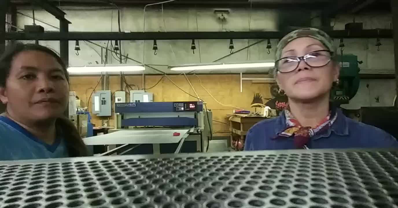 Cutting speaker grill.