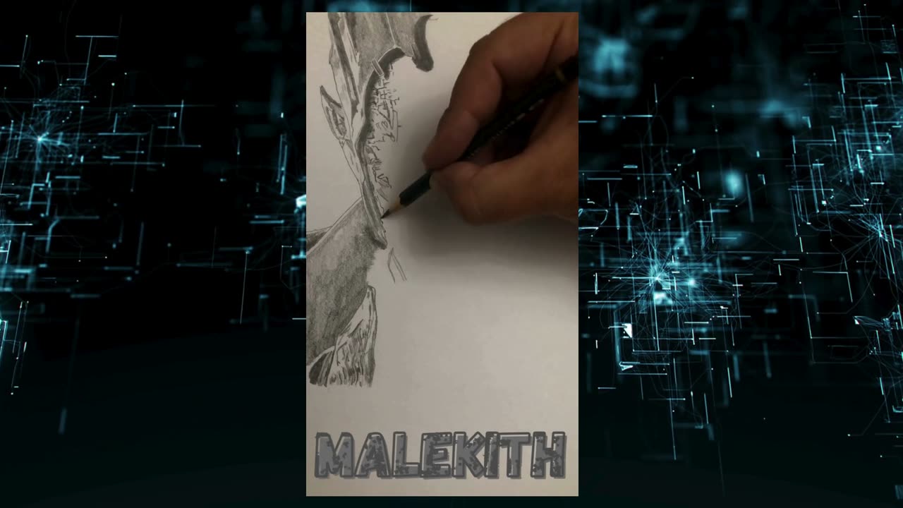 Malekith from Thor: The Dark World timelapse drawing