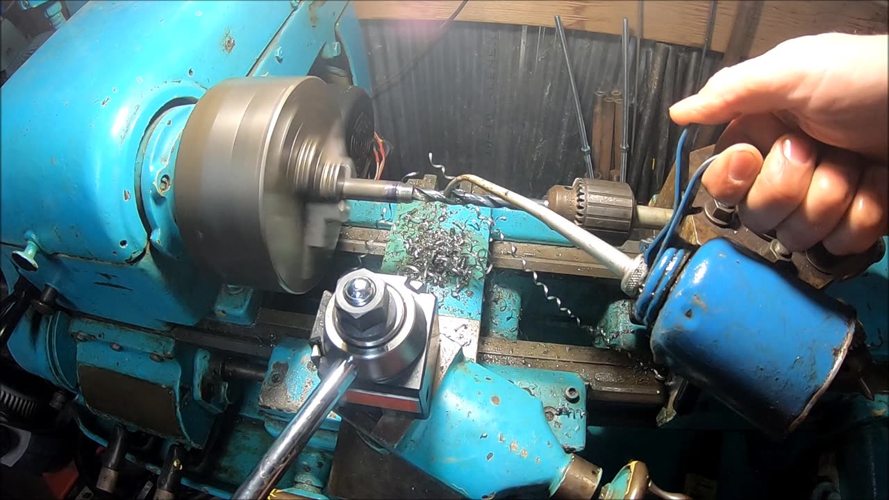 Making a Top Dead Center indicator holder on the lathe.