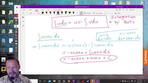 Calculus 2 - Intro to Integration by Parts with an Example