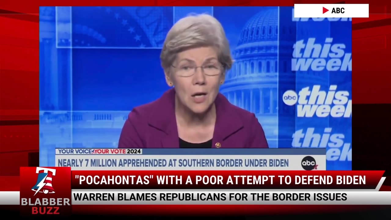 "Pocahontas" With A Poor Attempt To Defend Biden
