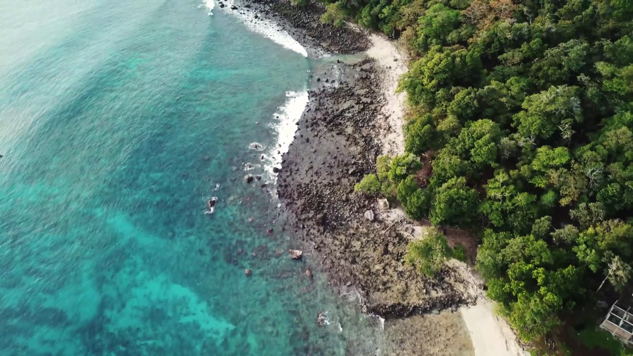 Breathtaking Drone View of Ocean Beach 🌊 | Stunning Aerial Nature Scenery 🌅✨