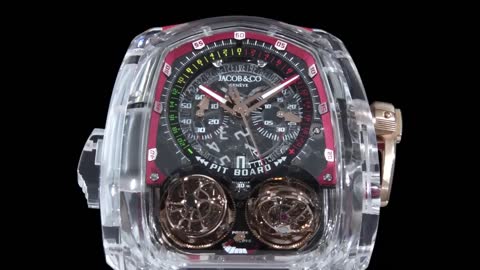 The Jacob & Co. Twin Turbo Furious Sapphire Crystal Red