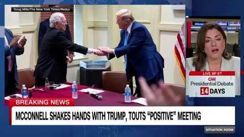 McConnell and Trump shake hands in closed-door meeting on Capitol Hill CNN