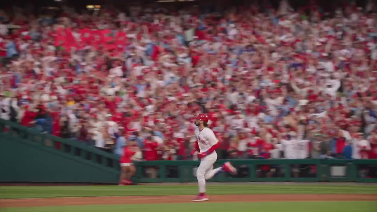 Bryce Harper ORIGINAL stare down of Orlando Arcia when it matters PLAYOFFS