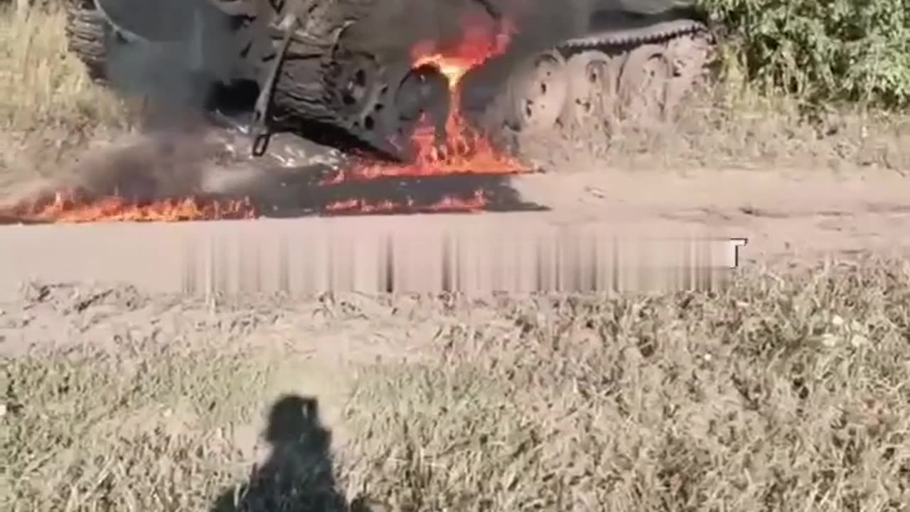 Our tanker says goodbye to his tank, hit by the enemy, but saved the warrior's life!