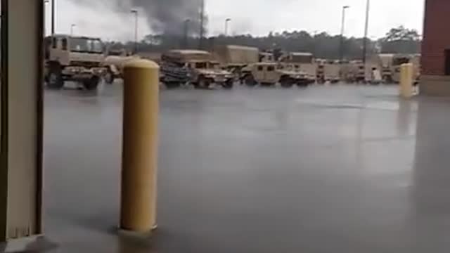 Tornado cutting across Fort Stewart, Georgia || Viral Video UK