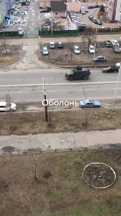 Heavy fighting on the streets of Kyiv, Ukraine