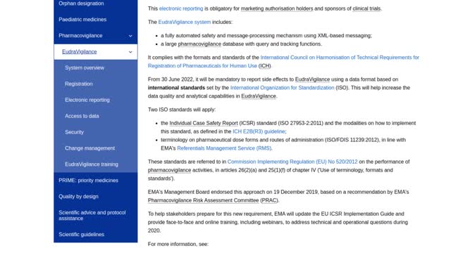 Statistics from European vaccine adverse effects database