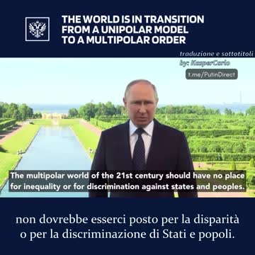 il mondo è in una fase di transizione