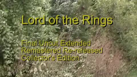 Lord of the Rings Remastered Uncut Extended Version Special Release