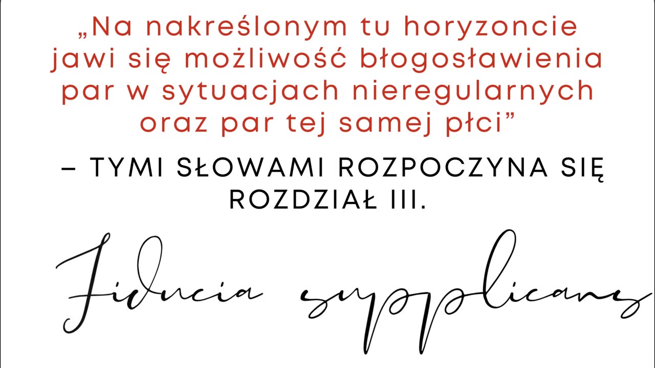 Papież Franciszek Daje Zgodę na Błogosławienie Związków Homoseksualnych ale „bez zmiany doktryny”