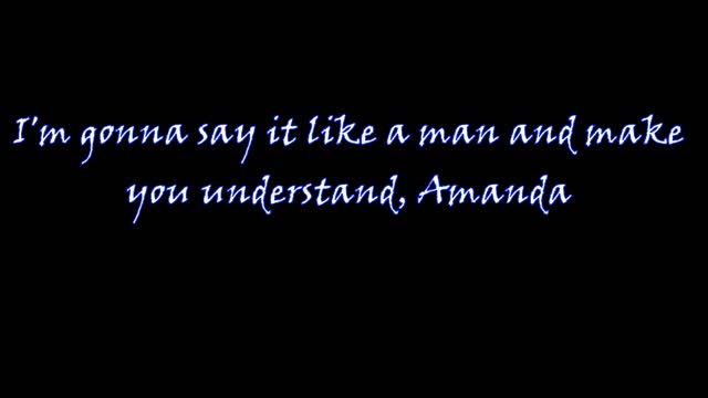 My Version of "Amanda" By: Boston | Vocals By: Eddie