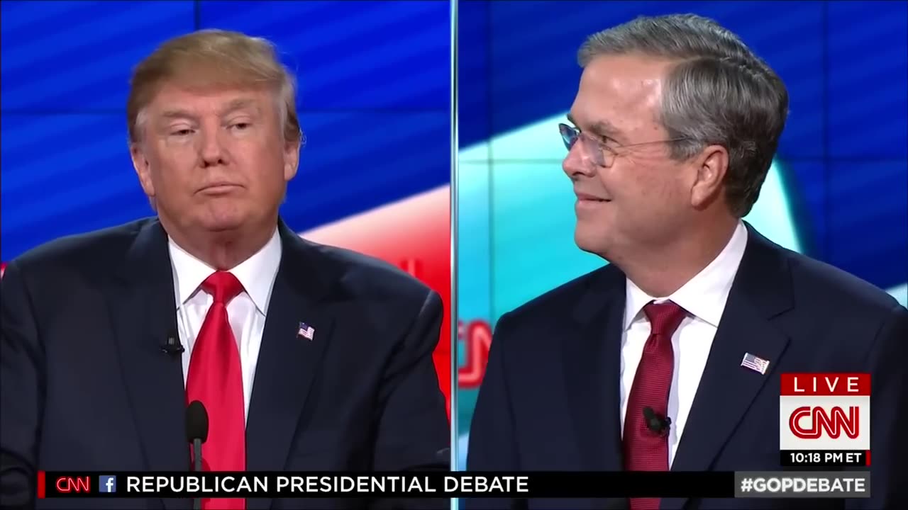 Donald Trump: "You're a tough guy, Jeb"