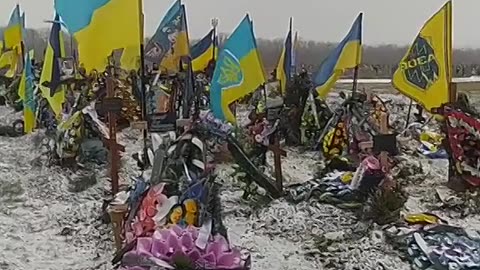 A Ukrainian is surprised at the scale of burials in the small village of Kushugum