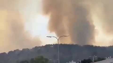 WATCH: Kiryat Shmona Goes Up In Flames