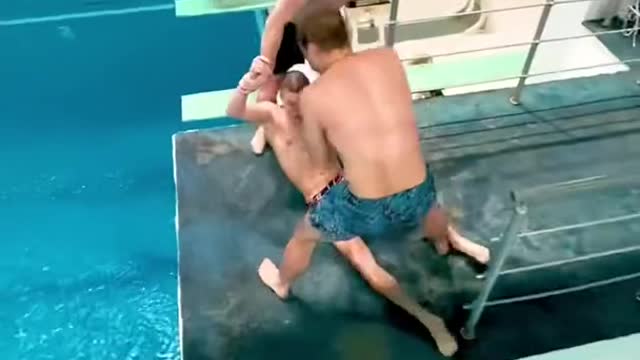 Prank went wrong I swimming pool