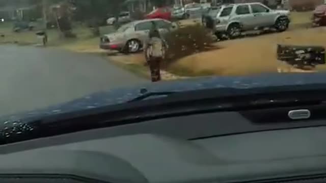 Great job Dad... (Bryan Thornhill) makes bully son run to school in rain