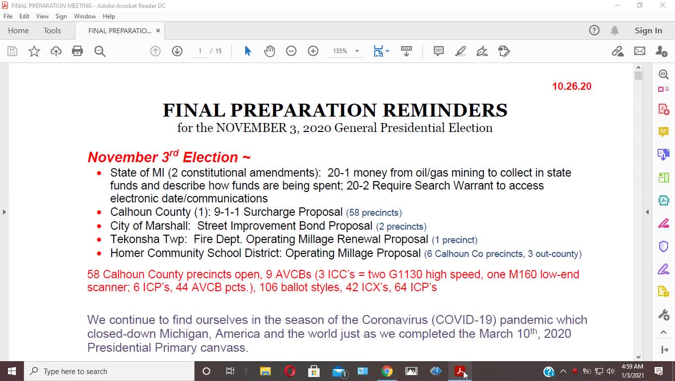 I Found An Michigan Election Day Final Prep Document #DigitalSoldier Part 3