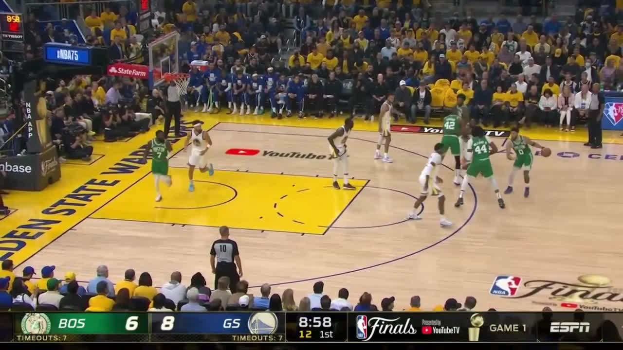 Boston Celtics vs Golden State Warriors Game 1 Full Highlights 1st Quarter - NBA Finals 6-2-2022
