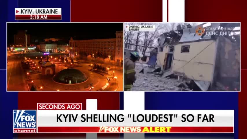 Fox Reporter talks to Tucker about massive shelling in Ukraine