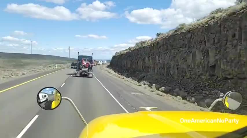 The People's Convoy - A Truckers Feed, Driving to Post Falls, Idaho - 5/1/2022