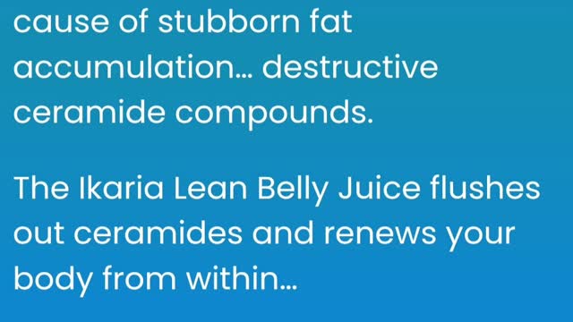 Ikaria Lean Belly Juice || Lose weight and Burn fat || lose weight in just Few days