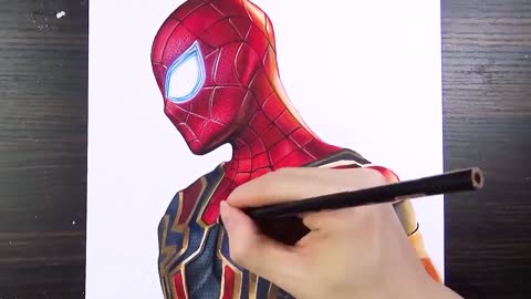 Master hand-painted Iron Spider-Man suit with content suitable for learning II