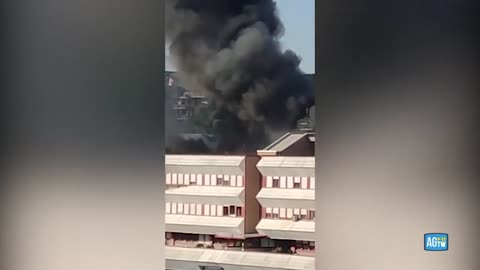 Roma: A fuoco palazzina 8° Reggimento Carabinieri Lazio Caserma Salvo D'Acquisto 15.12.2021