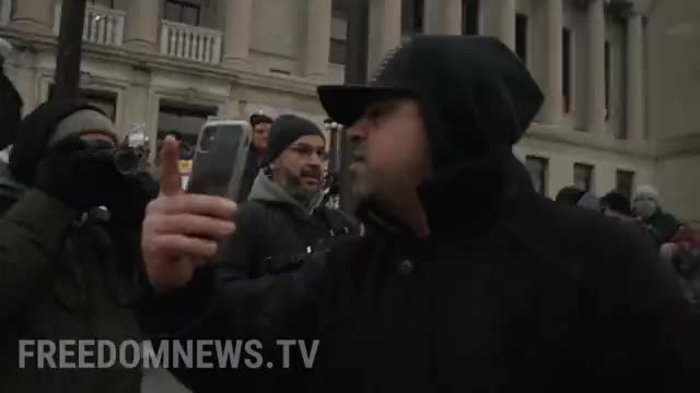 All Lives Matter!" Chant Kyle Rittenhouse supporters outside of Kenosha Court House