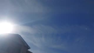 Forecast Sun, Actual Chemtrails, Bryan, TX 11/26/24