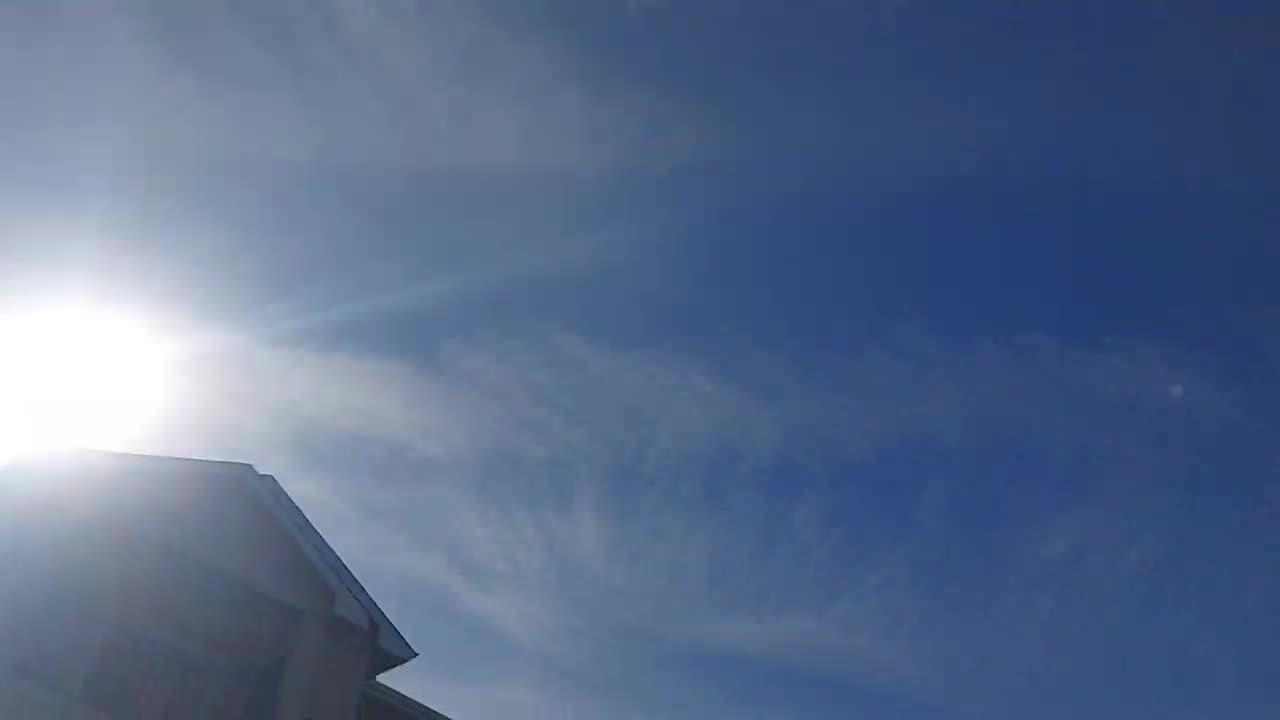 Forecast Sun, Actual Chemtrails, Bryan, TX 11/26/24