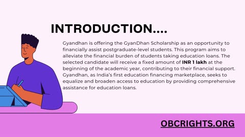 How to get GyanDhan Scholarship for post Graduate students