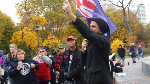 Australian citizen gives speech at Toronto freedom gathering, November 13, 2021