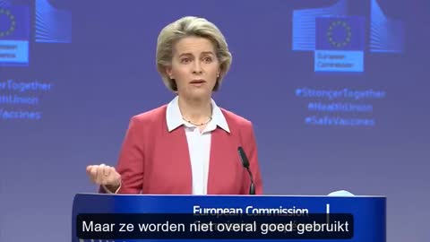 Verplichte vaccinatie in persoonlijke verklaring Ursula von der Leyen